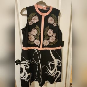 Embroidered Eloquii Studio Dress 18w